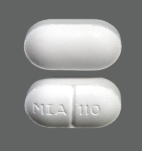Butal/APAP/Caf 50-325-40mg Tab Mayne Pharma Pill Identification: MIA 110